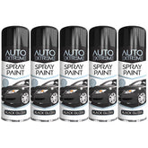 5X Auto Extreme Black Gloss Spray Paint 250ml Spray Paint